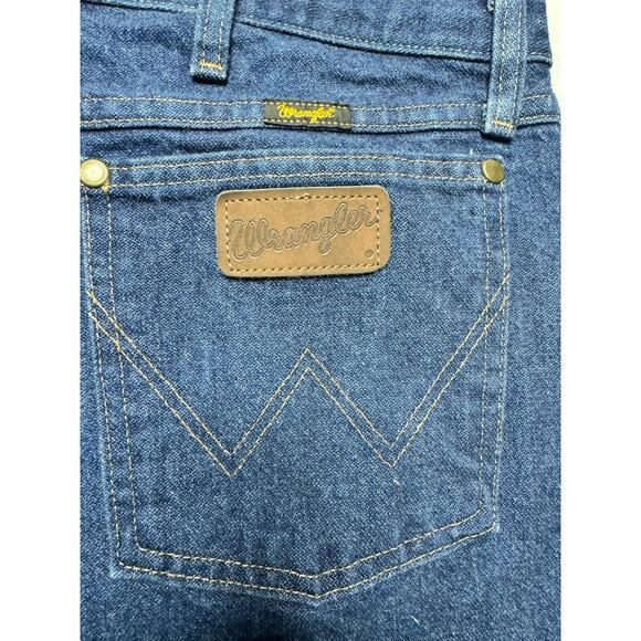 Wrangler 47MWZ Men's Regular Fit Straight Leg Western Blue Jeans - Size 38x33 - Picture 5 of 7